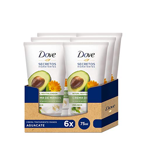 Dove  Crema de Manos  Aguacate Ritual Revitalizador 75ml - Pack de 6