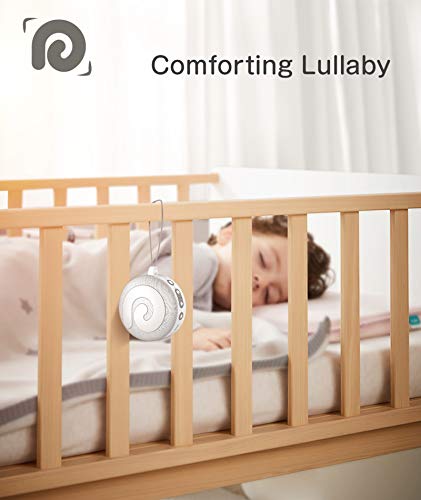 Dreamegg Máquina de Ruido Blanco, D11 Máquina de Sonido Bebe con Luz Nocturna, 11 Sonidos Calmantes para Dormir en la Guardería, Recargable por USB, Continuo o con Temporizador, Bloqueo para Niños