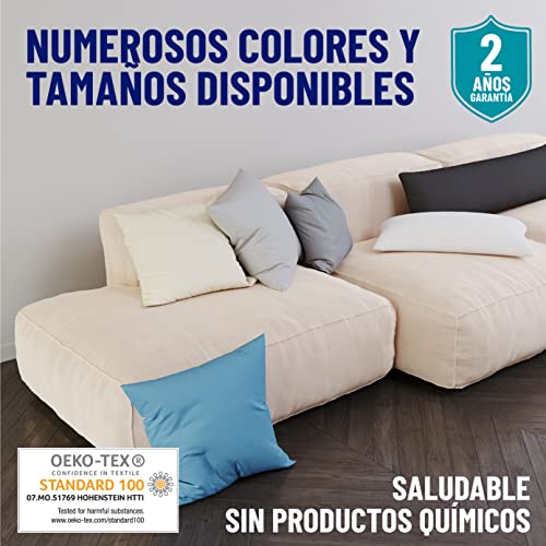 Dreamzie Juego de 2 x Fundas de Almohada 40x60 cm Blanco 100% Algodon Jersey - Funda de Almohada Algodon 40x60 - Funda Cojin para Cama 40x60 - Protector de Almohada