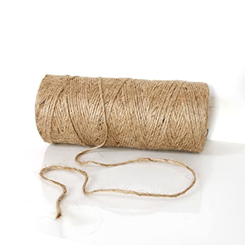 D.RECT Cuerda de Yute | 1,2mm, 250m | Natural Yute Twine | para Fotos, Regalos, Manualidades, Cuerda de jardinería Bricolaje