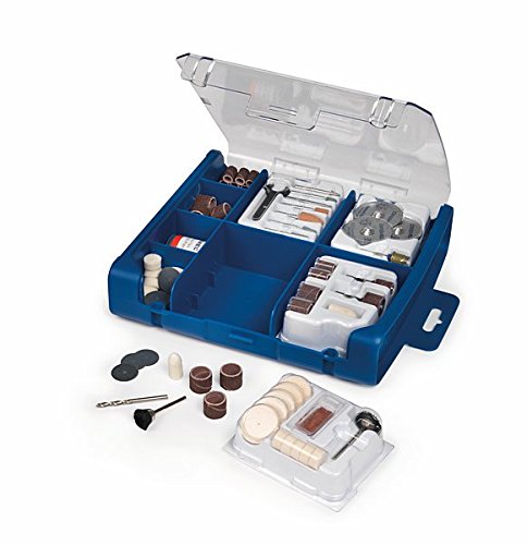 Dremel 723 Kit de 100 Accesorios Variados - Juego de Accesorios para Herramienta Rotativa para Tallar, Fresar, Amolar, Limpiar, Pulir, Cortar, Lijar y Grabar