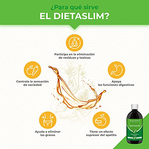 Drenante Retención de Líquidos Detox Adelgazante Diurético Natural Jarabe Líquido 500ml l Elimina Toxinas Plan Detox 6 Semanas Té Verde Guaraná Mate Diente de León Piña l Perder Peso