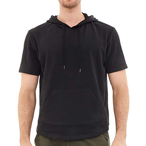 Dubinik® Sudadera con Capucha para Hombre Manga Corta sin Mangas Chaleco Deportivo Casual