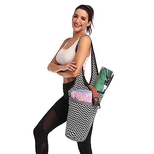 Ducomi Bolsa para esterilla de yoga, bolsa de esterilla con bolsillo de agua, toalla y accesorios