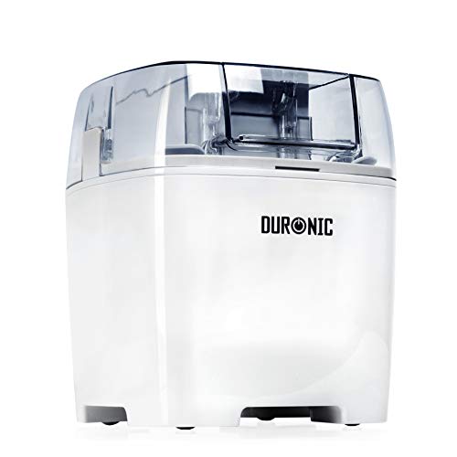 Duronic IM540 Heladera con bol de congelación de 1.5L para hacer postres caseros como helados, sorbete y yogur helado caseros en 15-30 minutos - Gran potencia - Incluye pala y accesorios