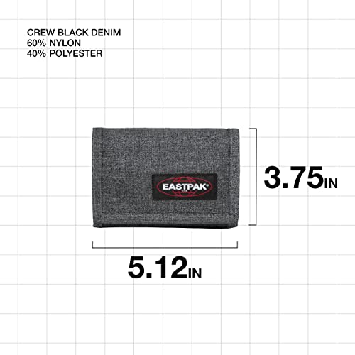 EASTPAK Crew Single Monedero Talla Única, Unisex Adulto, Gris (Black Denim)