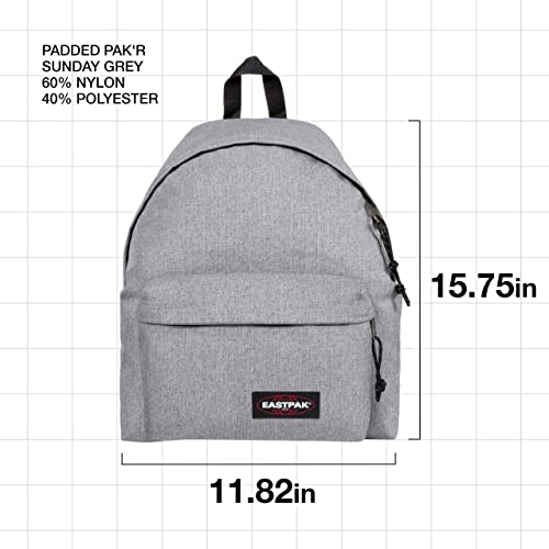 EASTPAK Padded Pak'R Mochila Talla Única, Unisex Adulto, Gris (Sunday Grey)