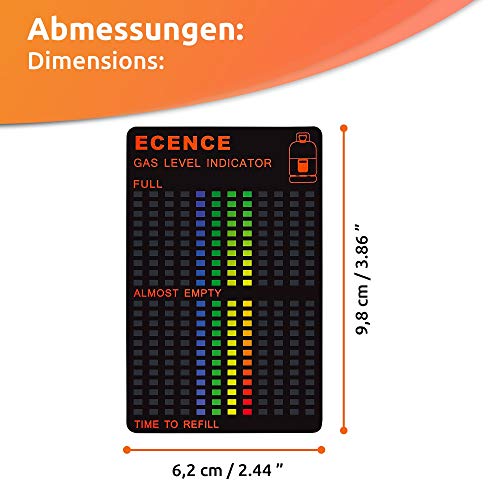 ECENCE 1x Magnético Gas Indicador De Nivel Para Gas Combustible Tanque Propano Butano LPG