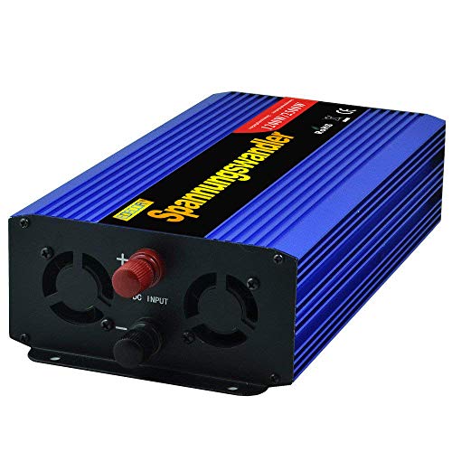 EDECOA Inversor de Corriente 12v 220v convertidor 1200w y Pico momentaneo de 2500w Transformador de corriente12v 220v