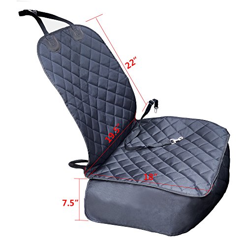 Eightnight mpermeable Antideslizante de Oxford Tela Tapa del Asiento del Animal doméstico Gato del Perro del Asiento Delantero del Asiento con cinturón de Seguridad para vehículos, Camiones SUVs