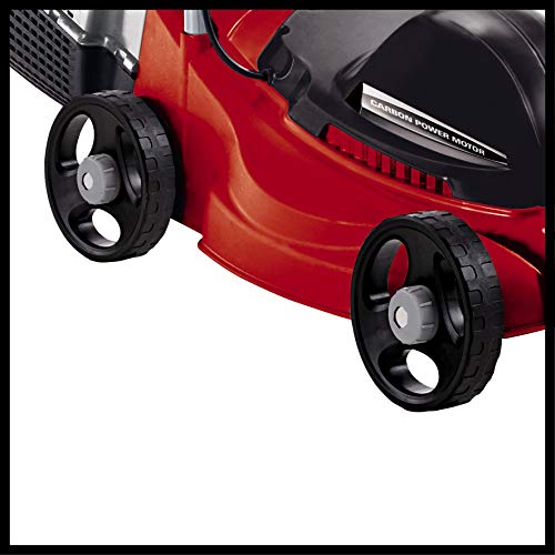 Einhell GC-EM 1030/1 - Cortacésped eléctrico (1000W, altura de corte 3 niveles | 25-60 mm , ancho de corte 30 cm, hasta 250m² de jardín, 28L de capacidad de bolsa) (ref.3400240)