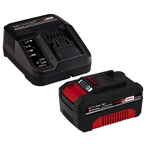 Einhell Starter Kit batería y cargador 3 Ah Power X-Change. iones de litio, 18 V, 3,0 Ah y cargador rápido, apto para todos los dispositivos Power X-Change