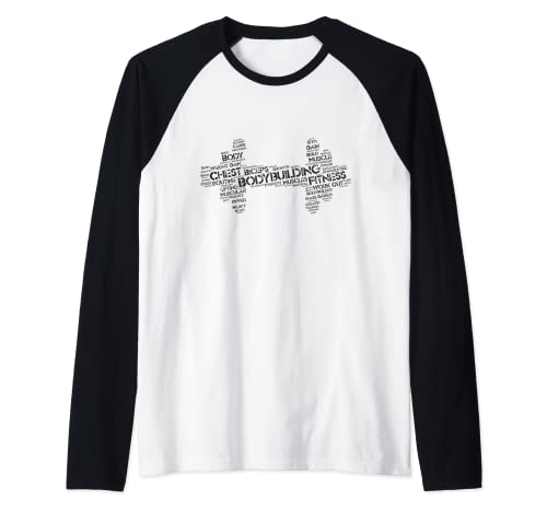 Ejercicios con mancuernas para la musculación Camiseta Manga Raglan