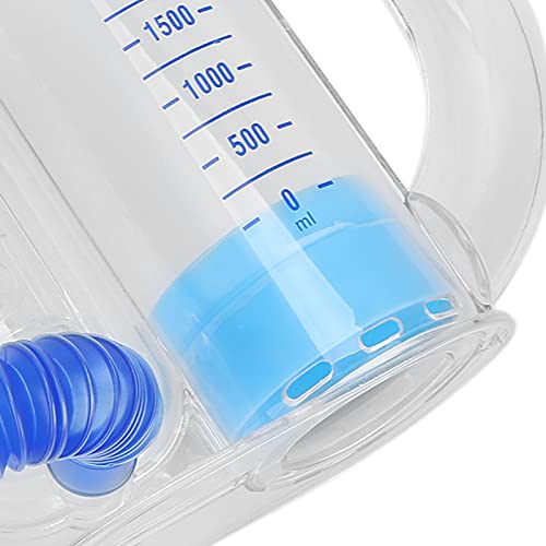 Ejercitador de respiración de espirometría de 3000 ml, entrenador de respiración, entrenador de capacidad vital transpirable, herramienta de entrenamiento de capacidad vital de respiración pulmonar