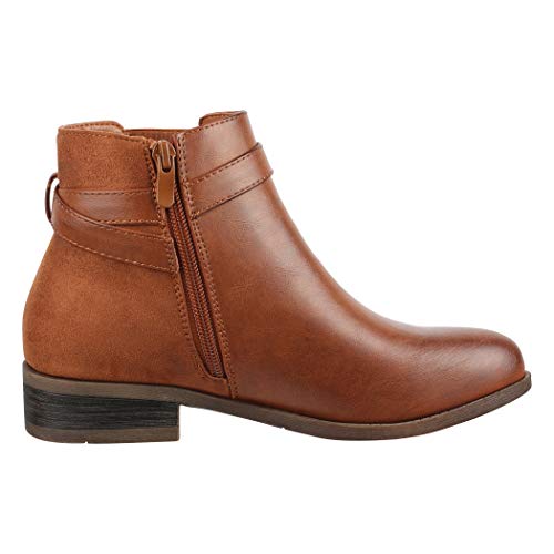 Elara Botines Mujer Chelsea Ankle Boots Chunkyrayan Camello 2018 C298-Camel-41