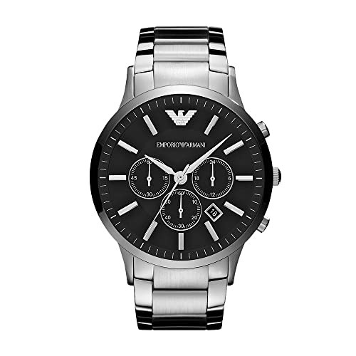 Emporio Armani Reloj Cronógrafo para Hombre de Cuarzo con Correa en Acero Inoxidable AR2460