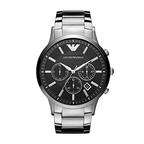 Emporio Armani Reloj Cronógrafo para Hombre de Cuarzo con Correa en Acero Inoxidable AR2460