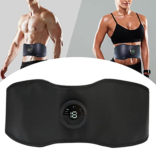 EMS Cinturón Adelgazante Eléctrico para el Cuerpo, Tonificador Inteligente para Músculos Abdominales, Estimulador Muscular para Ejercicios, Entrenador, Tonificador para Músculos Abdominales, Dispositi