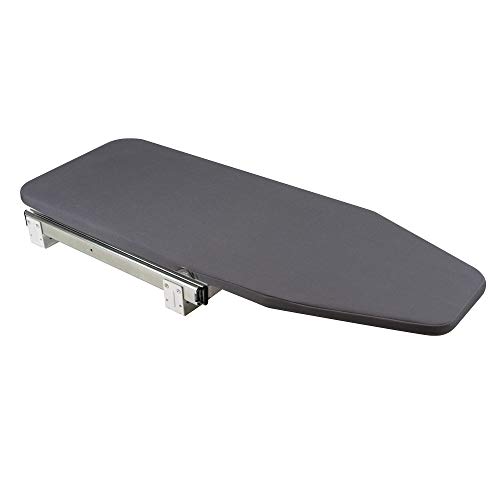 EMUCA - Tabla de Planchar Plegable para Mueble, Tabla con Funda para Centro de Planchado Integrado