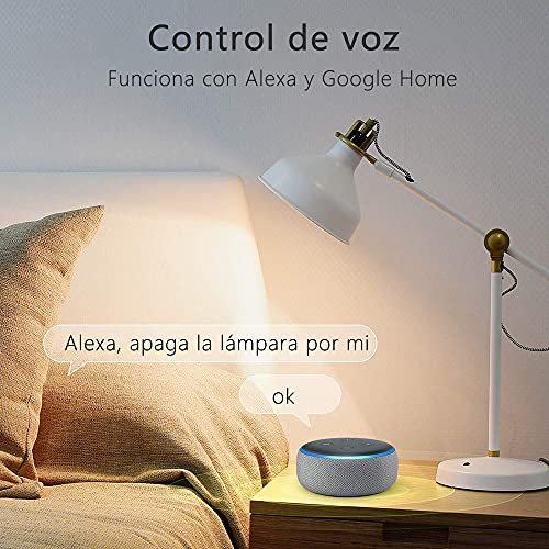 eMylo Interruptor WiFi inteligente Interruptor WiFi de relé inalámbrico universal Temporizador Control remoto Interruptor de luz Control por voz Admite Alexa, Google Home a través de IOS Android 3Pack