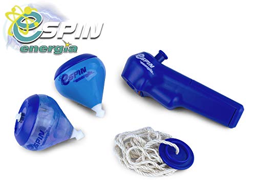 Energía - E-Spin Set de 2 Peonzas con lanzador electropower, una peonza de edición limitada, Color surtido, A partir de 4 años (89085)