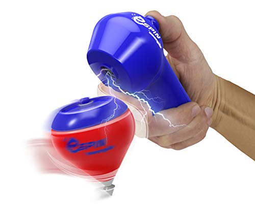 Energía - E-Spin Set de 2 Peonzas con lanzador electropower, una peonza de edición limitada, Color surtido, A partir de 4 años (89085)