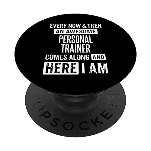 Entrenador personal sarcástico Entrenador de fitness Dicho divertido PopSockets PopGrip Intercambiable