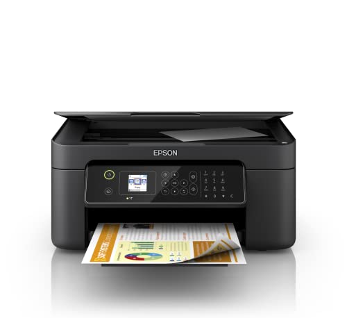 Epson Workforce WF-2820DWF | Impresora WiFi A4 Multifunción con Impresión a Doble Cara (Dúplex) y Pantalla LCD | 3 en 1: Impresión, Copiadora, Escáner | Mobile Printing, Negro