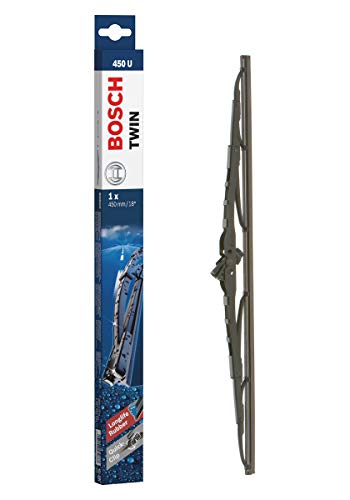 Escobilla limpiaparabrisas Bosch Twin 450U, Longitud: 450mm – 1 escobilla limpiaparabrisas para el parabrisas frontal