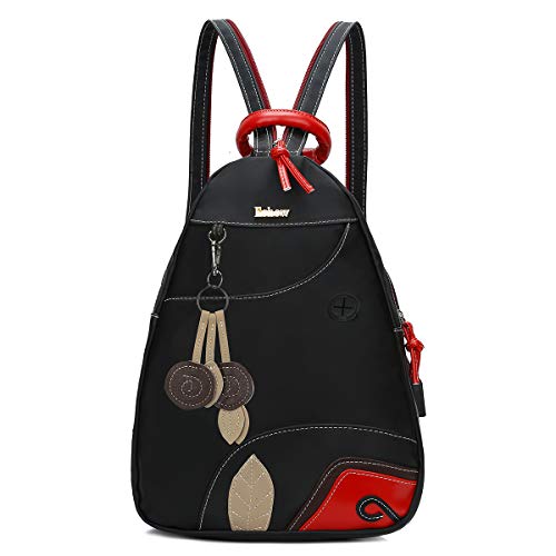 Eshow Mochila Bolso Bandolera para Mujeres y Chicas de Tela Nylon Viaje Casual Escolares Moda