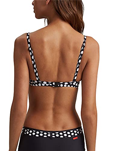 Esprit Crosby Beach Padded Bra Parte de Arriba de Bikini, Negro (Black 001), 36B para Mujer