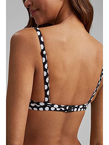 Esprit Crosby Beach Padded Bra Parte de Arriba de Bikini, Negro (Black 001), 36B para Mujer