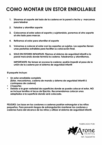 Estor Juvenil o Infantil estampado Bailarina 006 para personalizar. Estor enrollable translucido habitación niña. Estores Personalizables con nombre. (140x170)