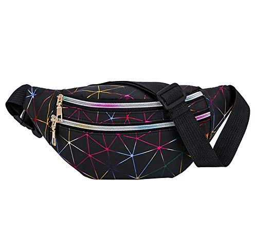 Estwell Riñonera Mujer Moda Riñonera Deportiva Viaje Bolso de Cintura Running Impermeable Riñoneras de Marcha Fanny Pack