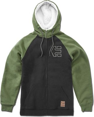 Etnies Parlay Sherpa Hoodie AW21 - Black-Olive, Black-Olive