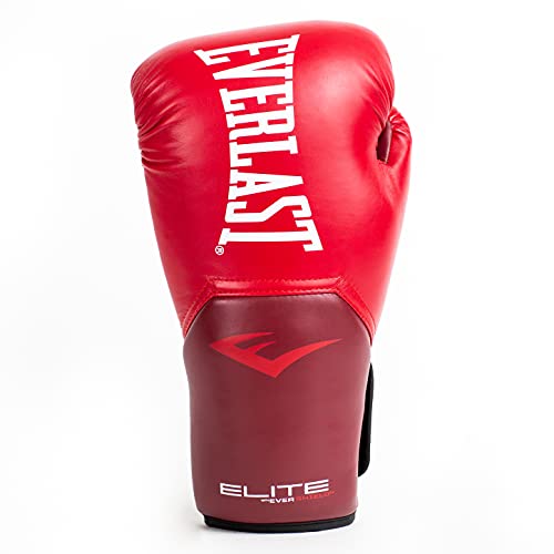 Everlast Guantes Unisex Pro Style Elite para Adultos, Color Rojo, 35 ml, Talla Europea