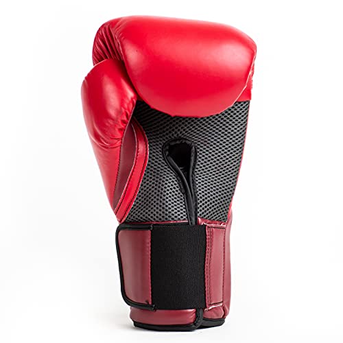 Everlast Guantes Unisex Pro Style Elite para Adultos, Color Rojo, 35 ml, Talla Europea