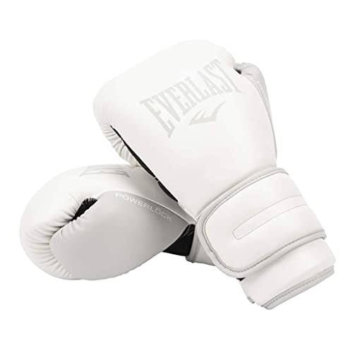 Everlast POWERLOCK 2 - Guantes de Entrenamiento (280 g), Color Blanco