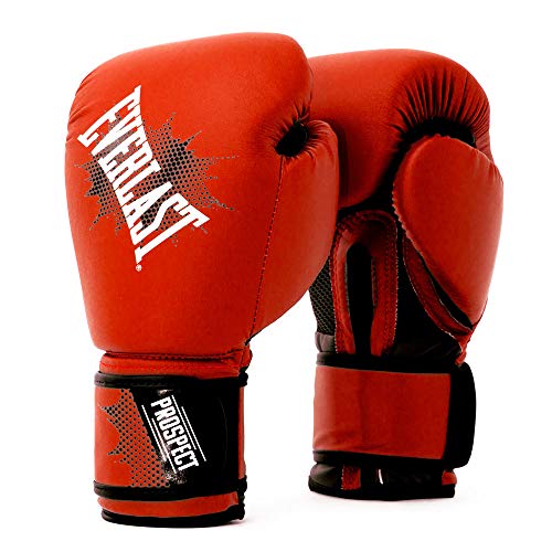 EVERLAST Prospect - Guantes de Boxeo para niños, Color Rojo y Negro