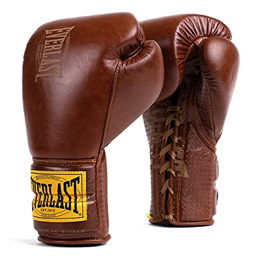 Everlast Sparring 1910 Lace 9941_169231 - Guantes de Combate (350 g), Color marrón