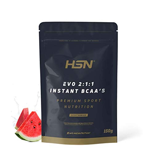 Evo 2:1:1 de HSN | BCAA 2 1 1 en Polvo | Suplemento de Aminoácidos Veganos Sabor Sandía | 30 servicios