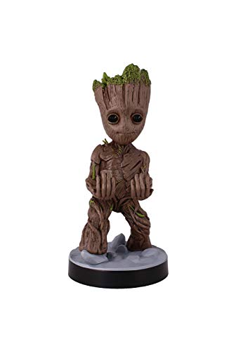 Exquisite Gaming - Exquisite Gaming - Cable guy Groot Toddler, soporte de sujeción y carga para mando de consola y/o smartphone