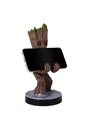 Exquisite Gaming - Exquisite Gaming - Cable guy Groot Toddler, soporte de sujeción y carga para mando de consola y/o smartphone