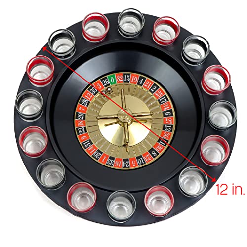 EZ Bebedero Shot Spinning la Ruleta Game Set (16 Piezas)