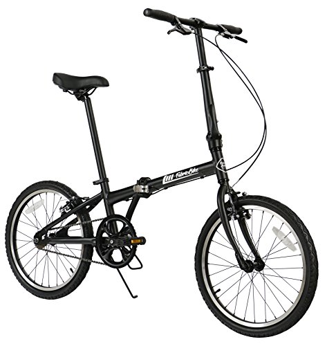 FabricBike Folding Bicicleta Plegable Cuadro Aluminio 3 Colores (Fully Matte Black)