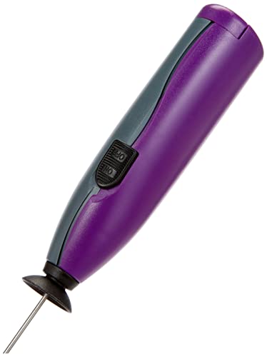 Fackelmann Batidor de Aspas Turbo FOOD&MORE en polipropileno, ABS y acero inoxidable. Morado, gris e inox. 19,5x3,5x2,5cm. 1 ud.