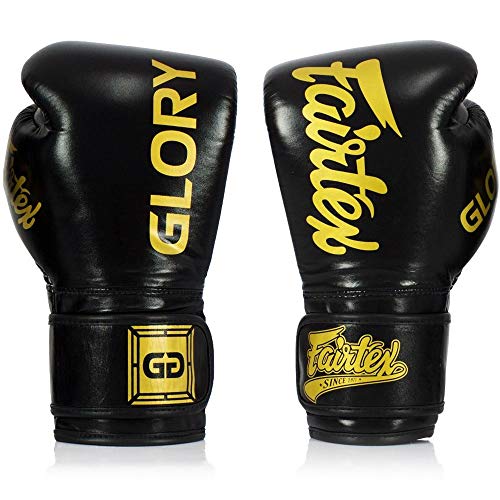 Fairtex Boxhandschuhe, BGVG1 Glory, Schwarz-Gelb, 12 Oz