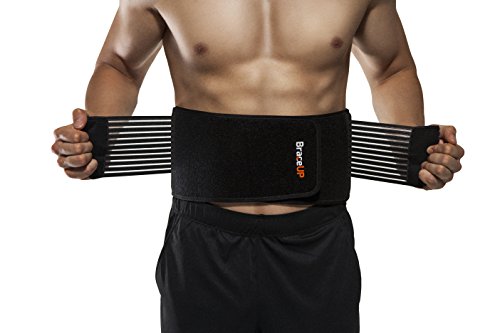 Faja Cinturón de BraceUP - Faja lumbar transpirable para espalda inferior, soporte para ciática, hernia de disco, escoliosis, alivio del dolor lumbar, para hombres y mujeres (L/XL)