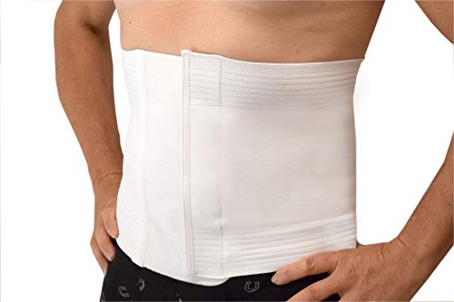 Faja compresión Abdominal Post Cirugía Banda Cinturón postoperatorio Postoperatoria con cierr transpirable Unisex (Large)