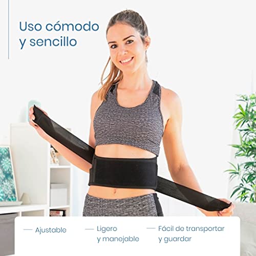 Faja Lumbar para Hombre y Mujer / Correctora de Postura / Para Dolores de Espalda asociados al Trabajo , Lumbago, Hernia Discal, dorsal / Fajas térmica para el dolor en lumbares